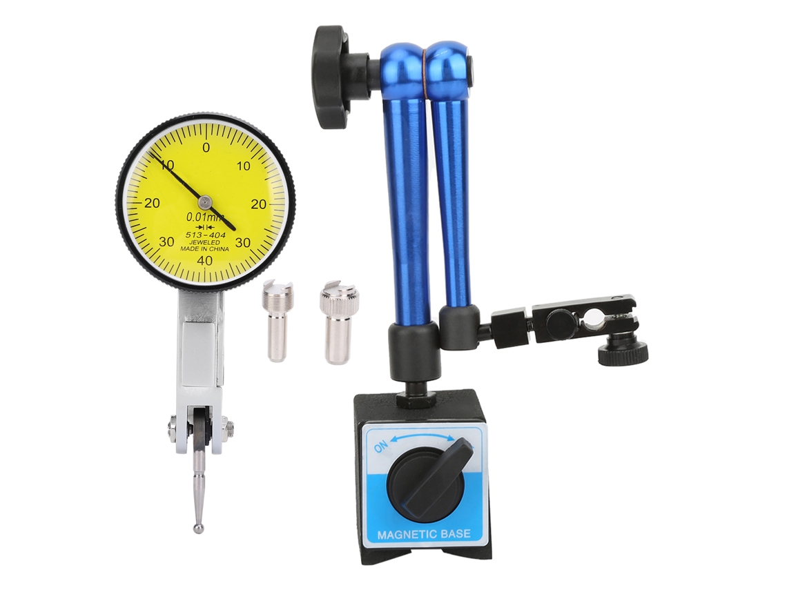 Suporte com base magnética flexível e indicador de teste dial azul ajustável universal | S/MARCA