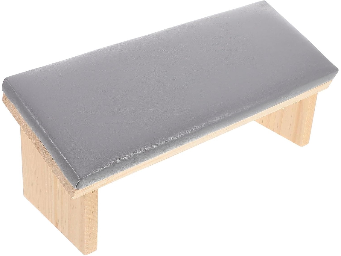 Coussin Manucure Repose Main En Cuir Artificiel Et Bois Compact