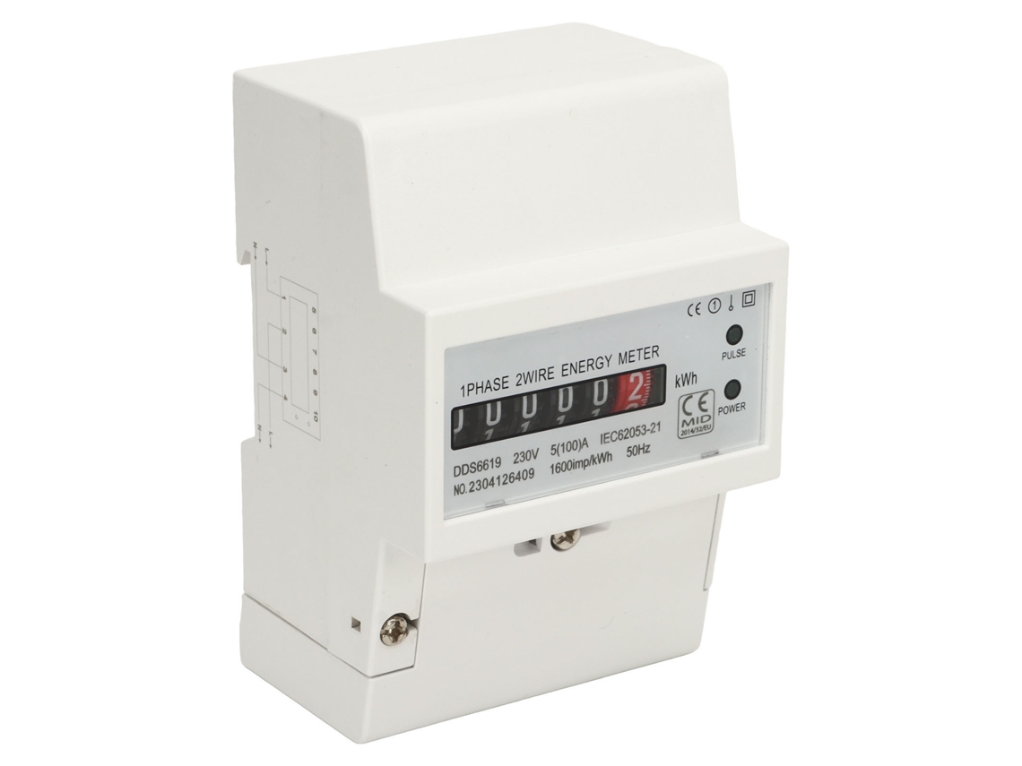Laxiscreed Medidor De Energia Monofásico Para Interruptor Din, Controle De Consumo Elétrico