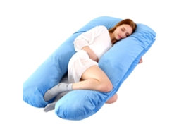 Almofada para Grávidas, Travesseiro de Apoio para Gestantes, Alívio Dor no Corpo Durante a Gravidez SPQMENT (130x70cm azul Escuro)