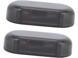 Plafope Luz Antifurto Para Carro, Plástico Preto, Alimentada Por Energia Solar, Luz Intermitente, Economia De Energia