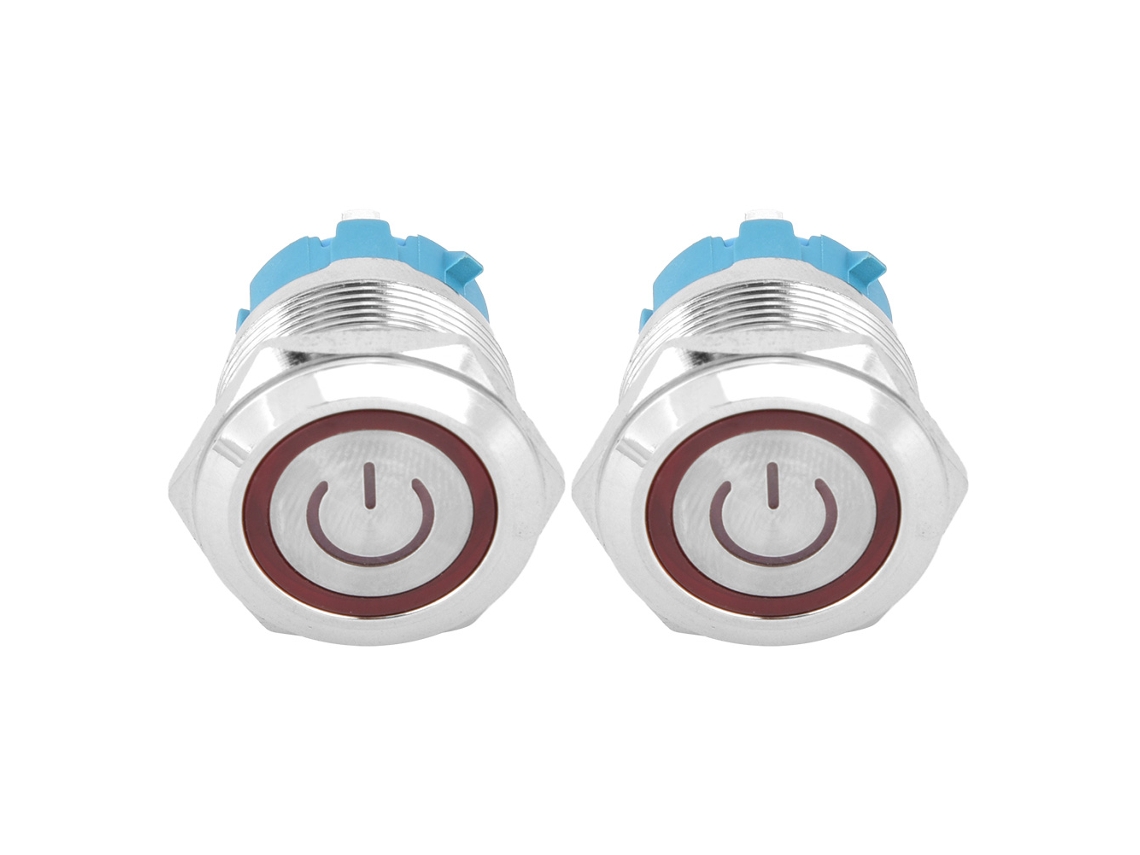 Interruptor de Botão (cabeça Plana, Reset Automático)