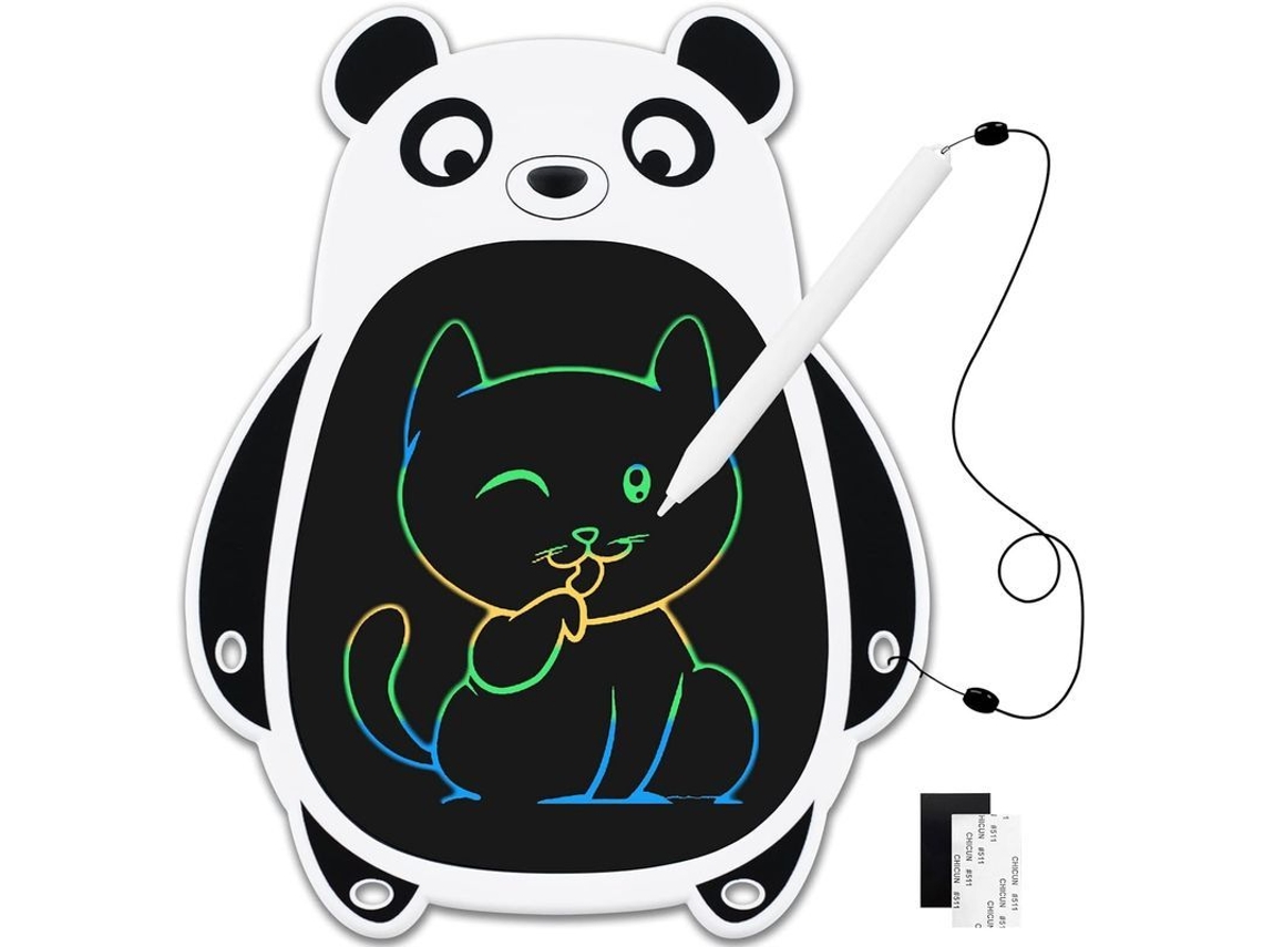 2026 tablet de Desenho Reutilizável 8.5 Polegadas para Crianças com Caneta e Bloqueio Panda
