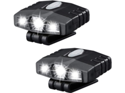 2 Lanternas De Mão Led Ultrabrilhantes Com Clipe, Recarregáveis, 150