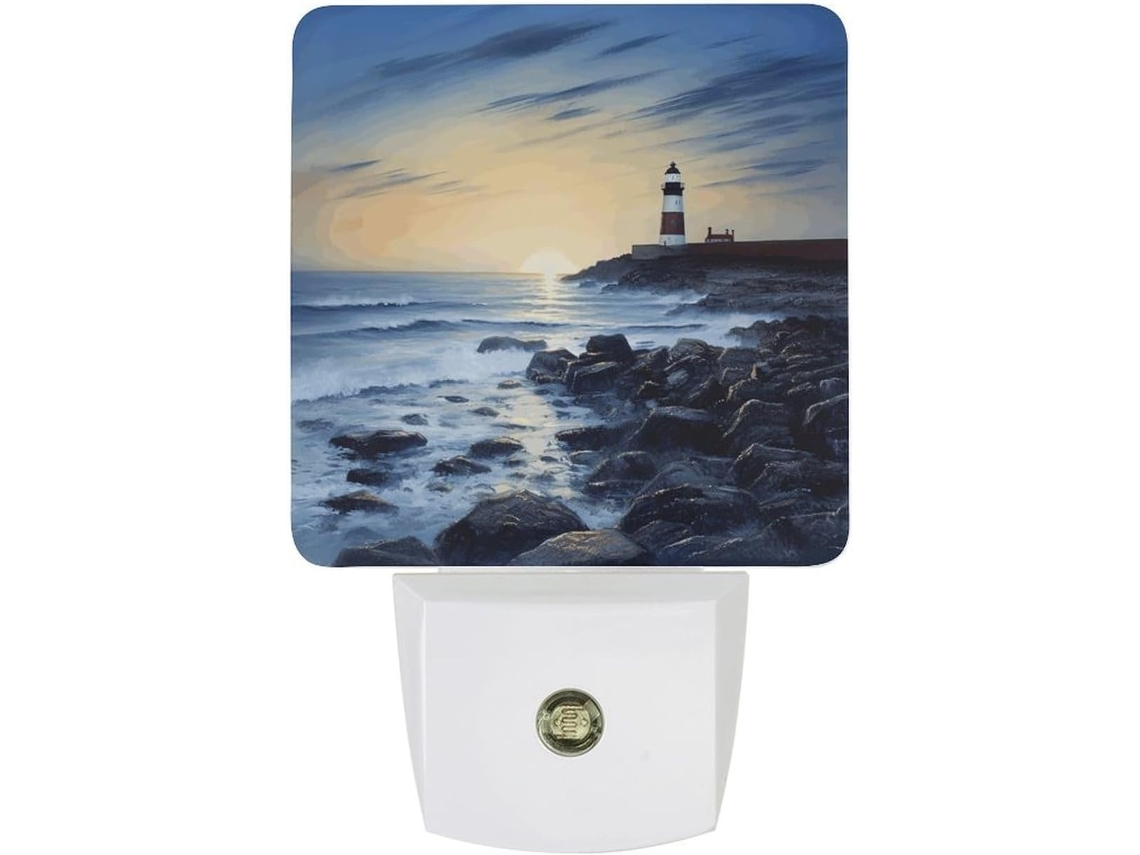 Luz noturna LED com sensor crepuscular, luz noturna decorativa para corredor, quarto e banheiro.