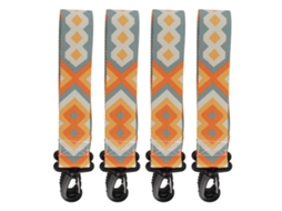 4pcs Correia Transportadora Universal Reforçada para Botas de Esqui e Snowboard, Amarela e Azul, 28.7in