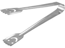 Pinça Para Churrasco, Pinça Para Pão Em Aço Inoxidável Com Recorte Formato De Sorriso, 17cm