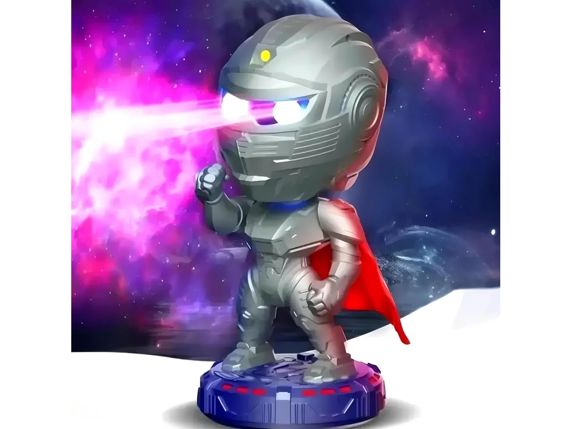 Projetor de estrelas Mech Warrior com luz noturna para quarto