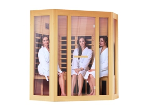 Cabine De Infravermelhos Para 3 4 Pessoas Com Bluetooth, Termoterapia E Cromoterapia Tekmaquinas