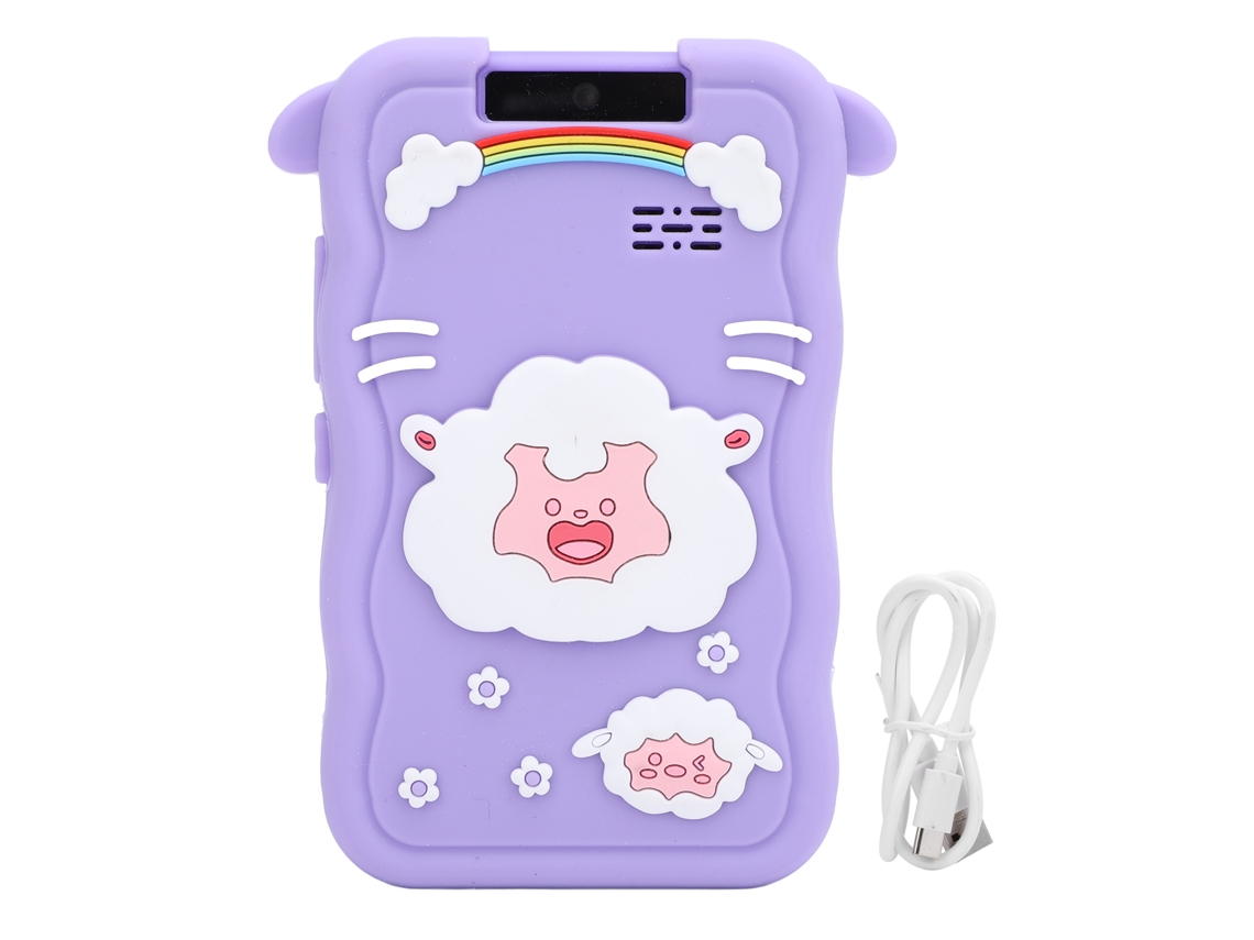 Telefone Brinquedo Infantil com Tela Tática 2.8 polegadas, Câmera Rotatória, Mp3, Mp4, Jogos, Violeta | S/MARCA