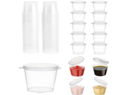 Pote Para Temperos Conjunto 100 Peças 25ml Tampa Cozinha