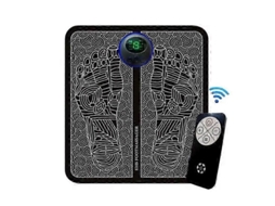 Tapete De Massagem Elétrico Ems Para Os Pés, Com Estimulação Muscular Elétrica, Carregamento Usb, Portátil E Dobráv El.