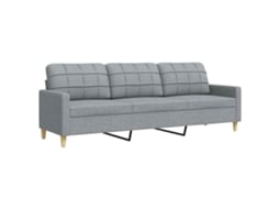 3-seater Sofa, 3-seater Sofas Vidaxl Cinzeto Tecido (n/a)