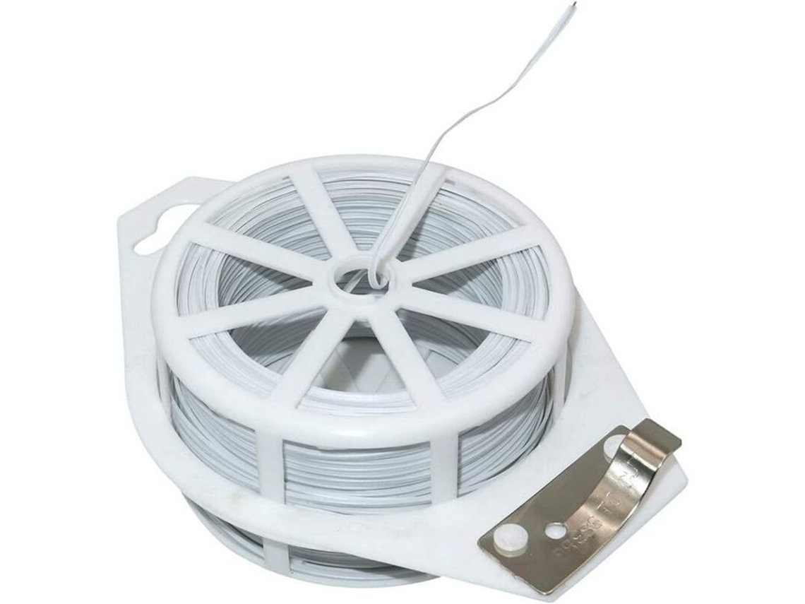 100 m de arame macio branco, revestido, com cortador AQUAFORGE