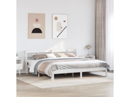 Estrutura De Cama C/ Cabeceira Sem Colchão 180x200 Cm Branco