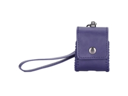 Capa de Couro para Airpods EOOCOO (anti perda com Cordão de Chaveiro)