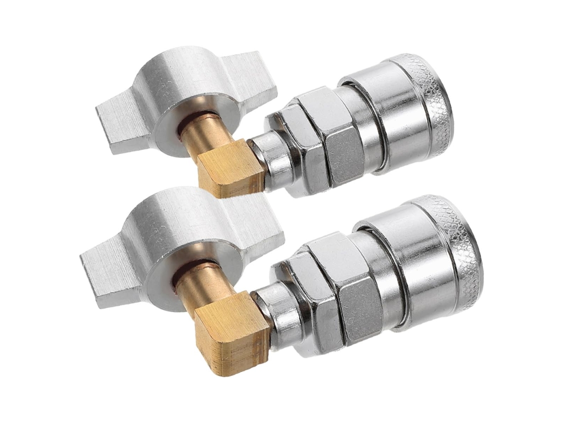 Engate Rápido Em Liga De Prata Para Compressor De Ar Com Design Angulado