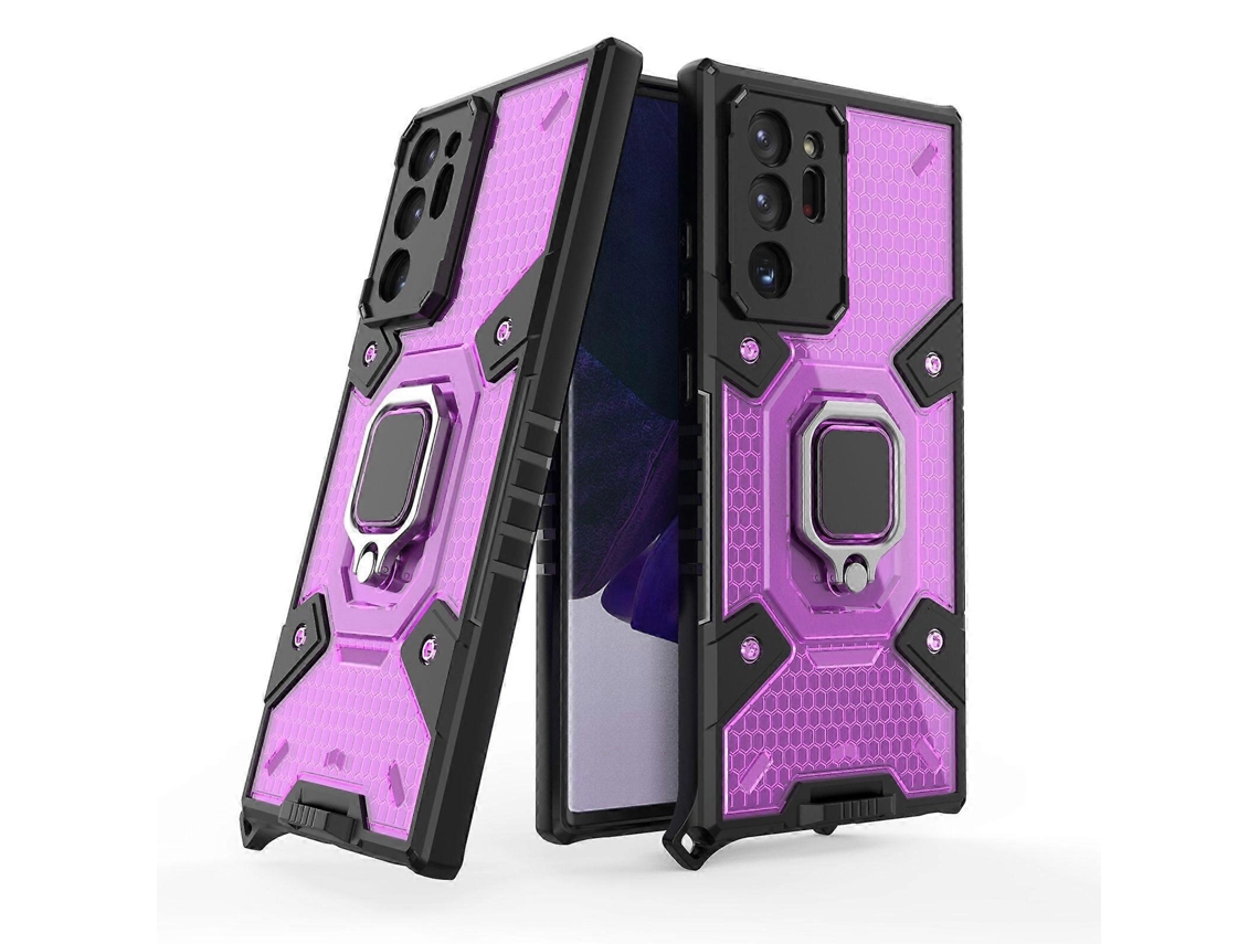 Capa Protetora Com Suporte De Anel De Pc Tpu Para Samsung Galaxy Note20 Ultra Space (branca)