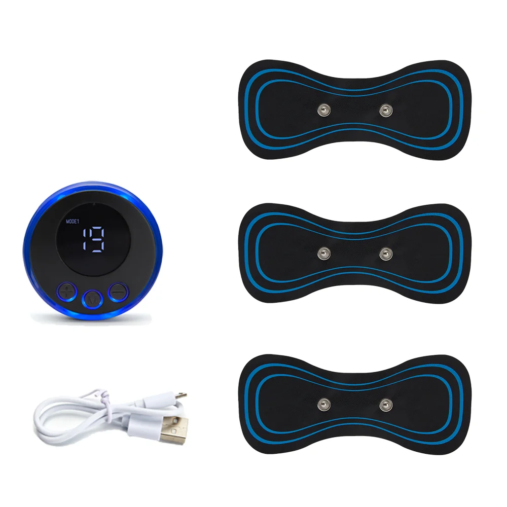 Massageador De Pescoço Elétrico Recarregável Ems Para Alívio Da Dor Muscular Na Coluna Cervical, Com Suporte Dropshipping ~03273