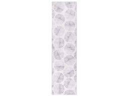 Alfombra Beliani Catak De Poliéster Blanco 80x300