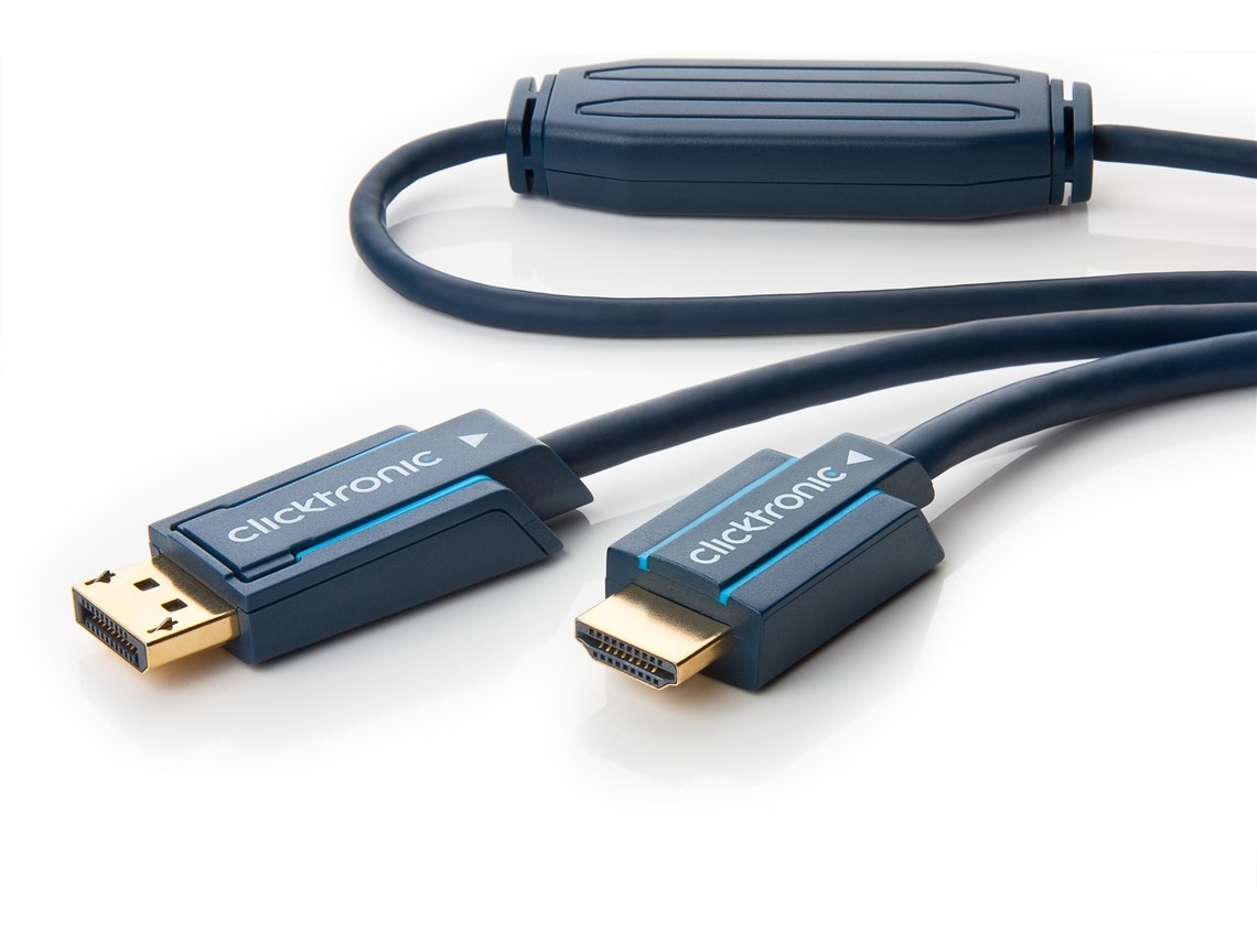Cabo Adaptador Clicktronic Para Displayport™ Ativo Para Hdmi™ (full Slowmoose