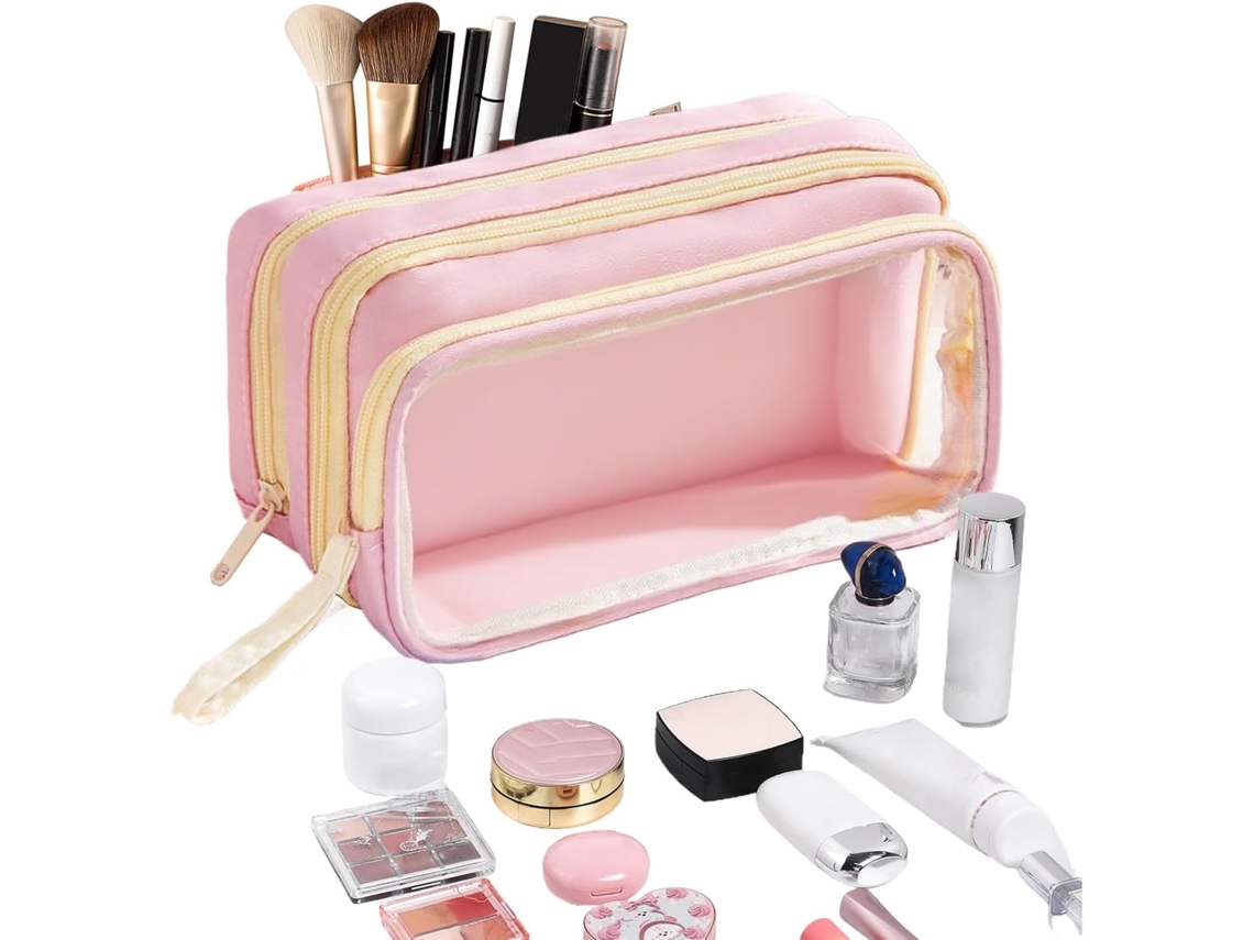 Case, Large Capacity Pouch Multi-compartment Organizer 8,86 4,72 Peil Peil Handle, Stationery School,