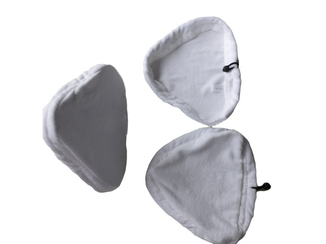 Conjunto de 3 Almofadas Limpeza Substituição para Esfregona a Vapor H2o BRILVIBERA