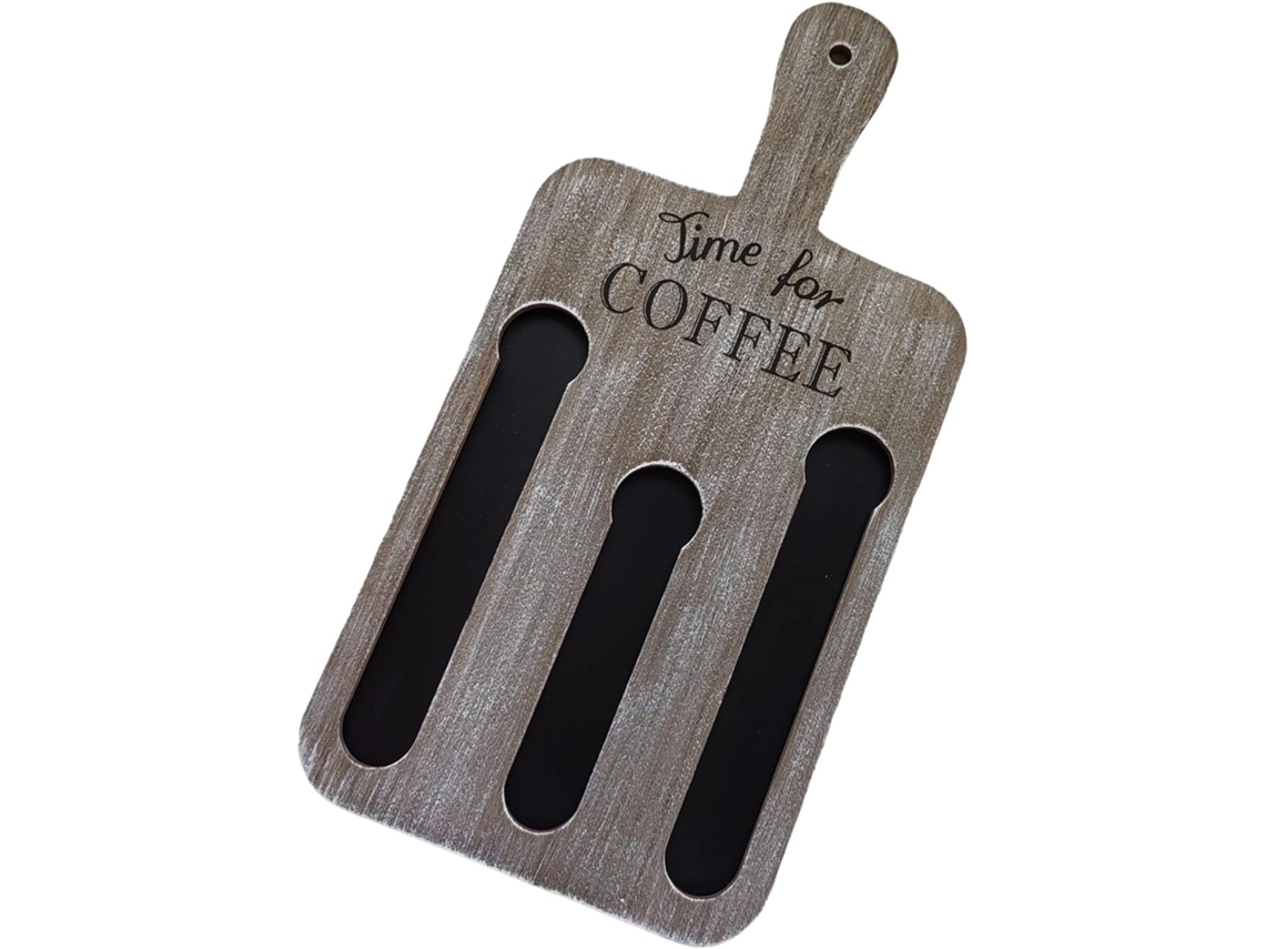 Organizador Retangular De Cápsulas De Café Expresso Com Alça - Para Montagem Na Parede, Ideal Para Cozinha