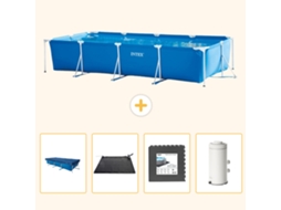 Intex Piscina Com Estrutura Retangular - 450x220x84 Cm - 5-peças S53