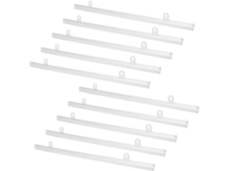 Kit de 10 Cabides de Pvc Healeved para Cartazes, Hastes para Pendurar, Suportess para Cartazes em Supermercados e CHABERLU