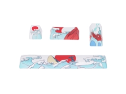Aetheria 4pcs Teclas Personalizadas Pbt para Teclado Mecânico Diy com Padrões Cartoon Resistentes À Abrasão