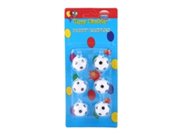 Laxiscreed Pack De 6 Velas Decorativas Bola De Futebol Para Festa Infantil