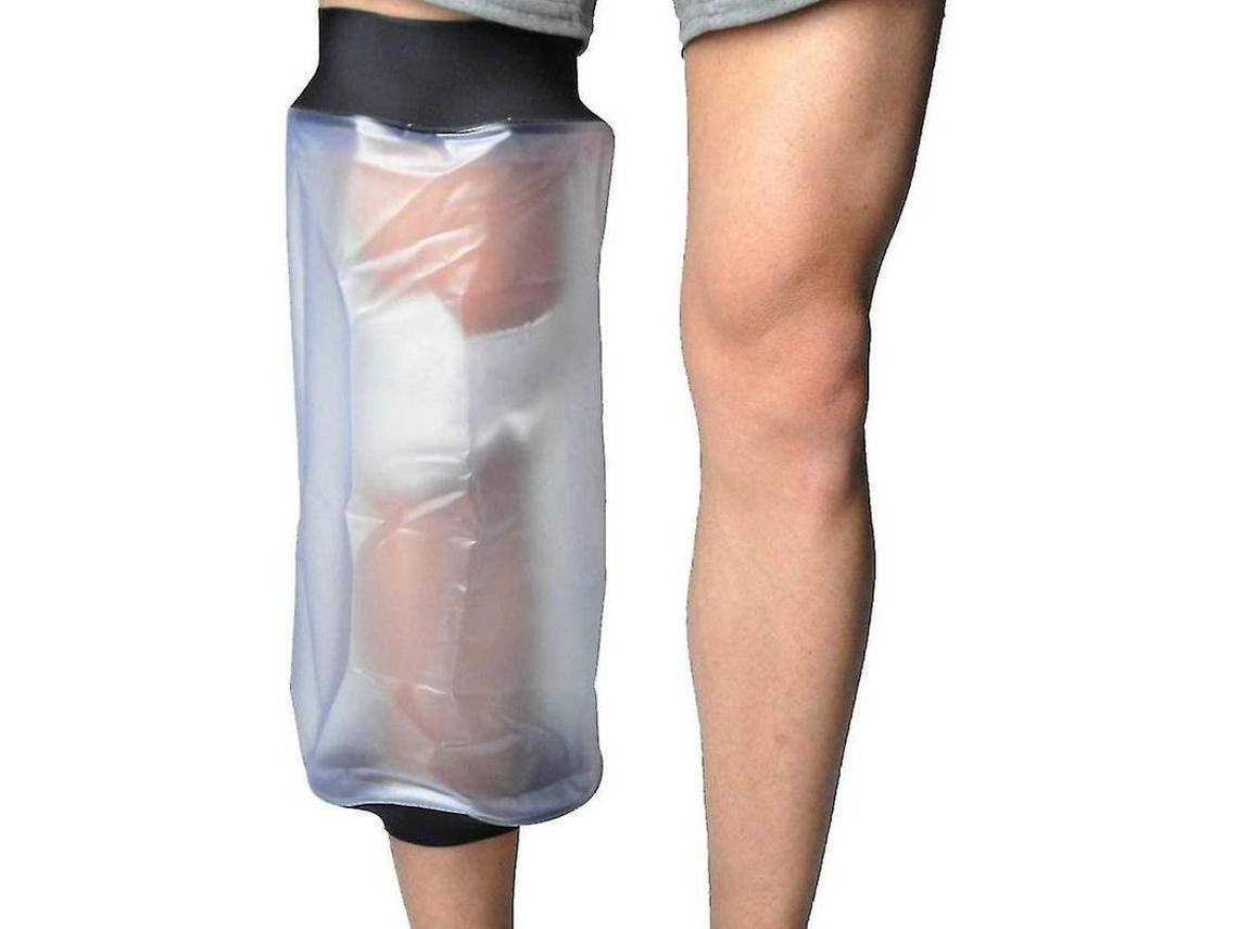 Protetor de joelho impermeável para banho, reutilizável para cirurgias e feridas.