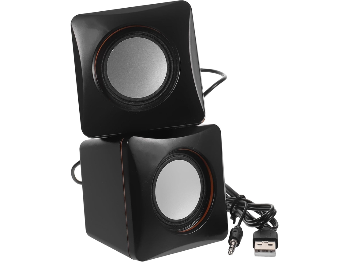 Mini Alto-falantes Usb Compactos Para Laptop E Computador, Fáceis De Usar.