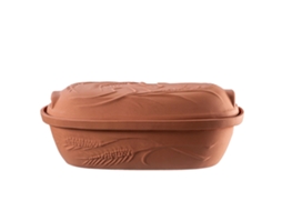 Pote Romano De Argila, Material Natural Durável, Design Ecológico, Marrom