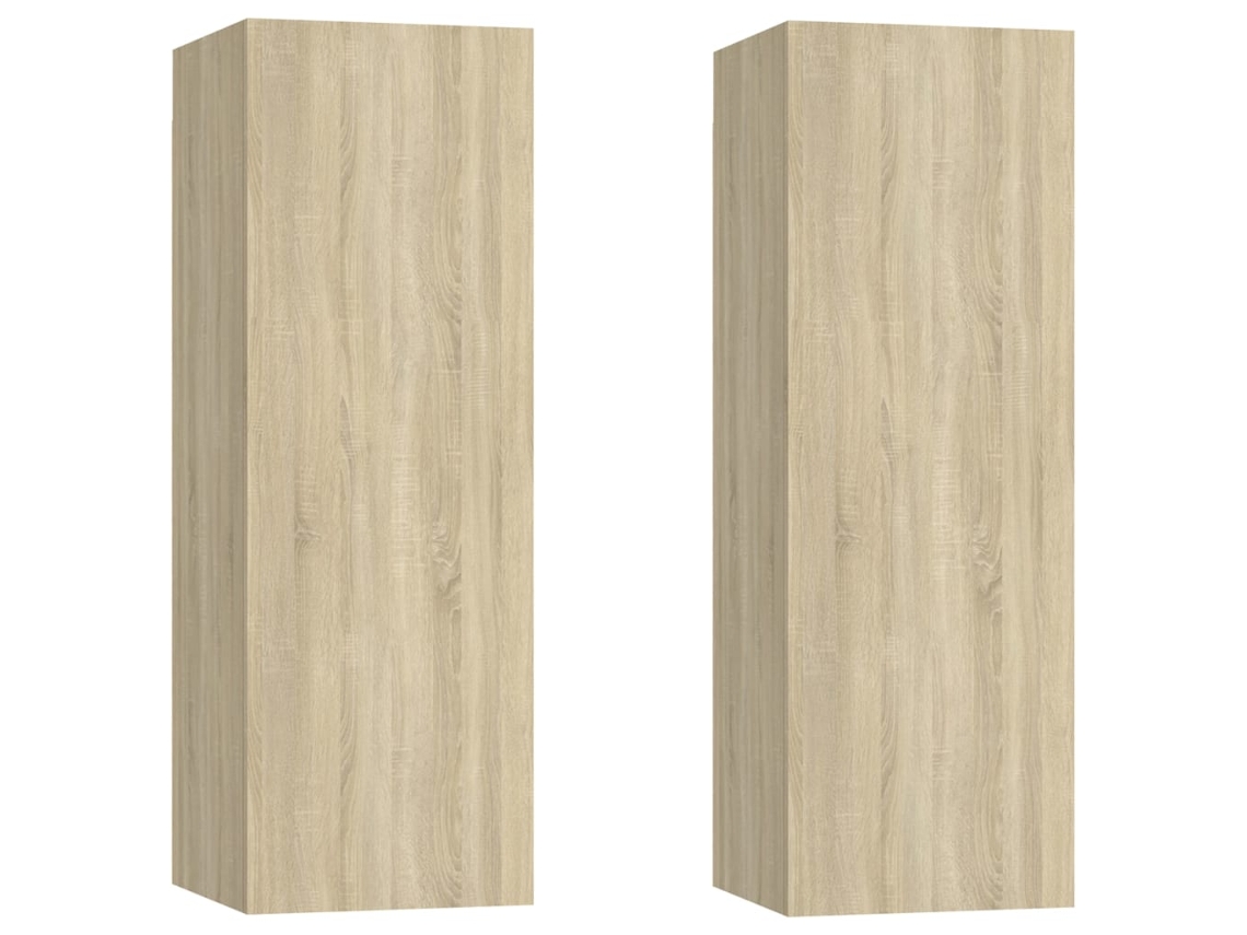 Tv Cabinet Set, Tv Cabinet Sets Vidaxl Marrom Madeira Processada (n/a)