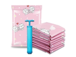 11pcs Saco De Armazenamento Vácuo Reutilizável Bomba Manual Compactado Organizador Travesseiros
