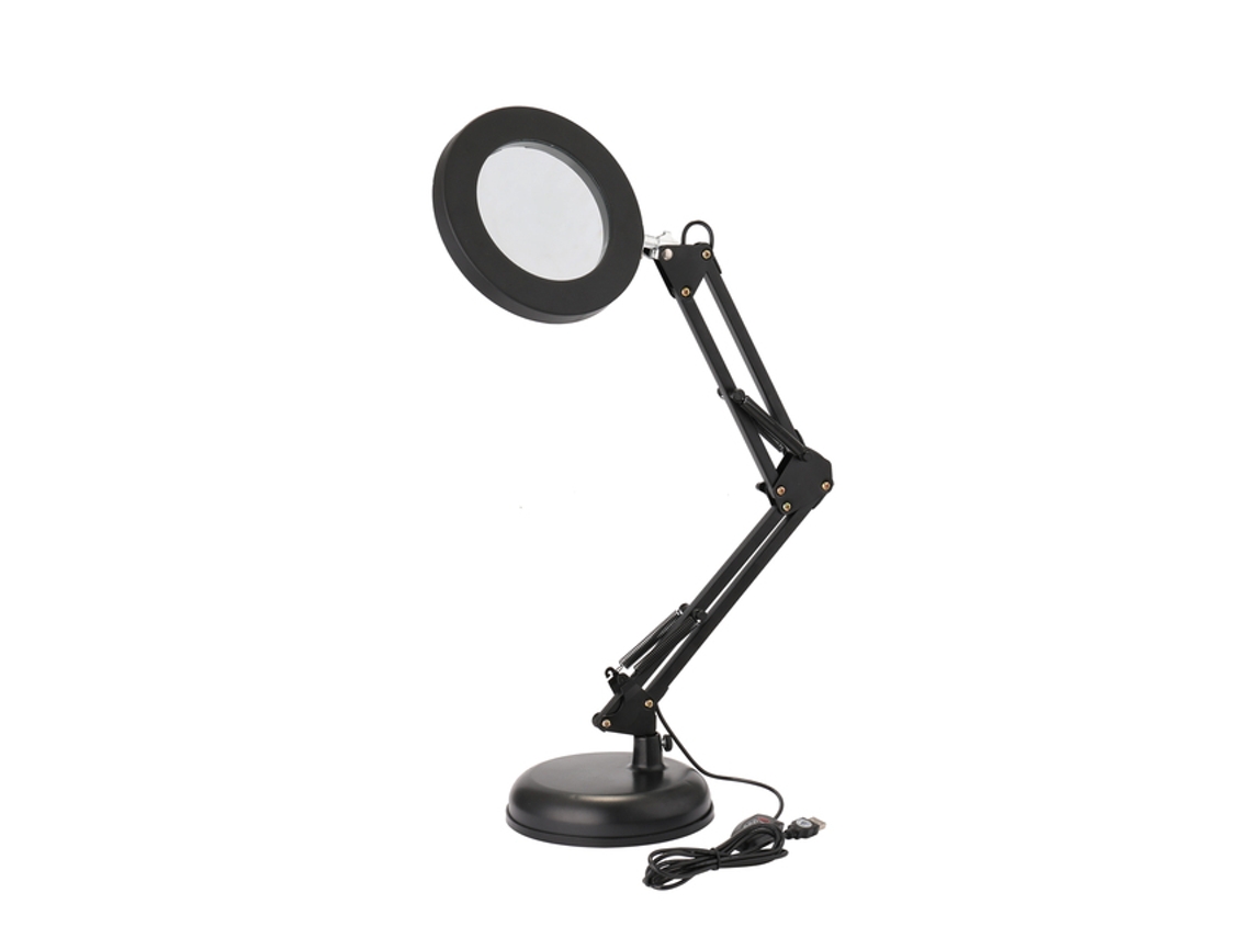 Lupa Dobrável De 8x Com Luz, Lente De Vidro Transparente E Lente Óptica De Alta Resolução, Led Com Escurecimento Contínuo Para Trabalhos Detalhados E
