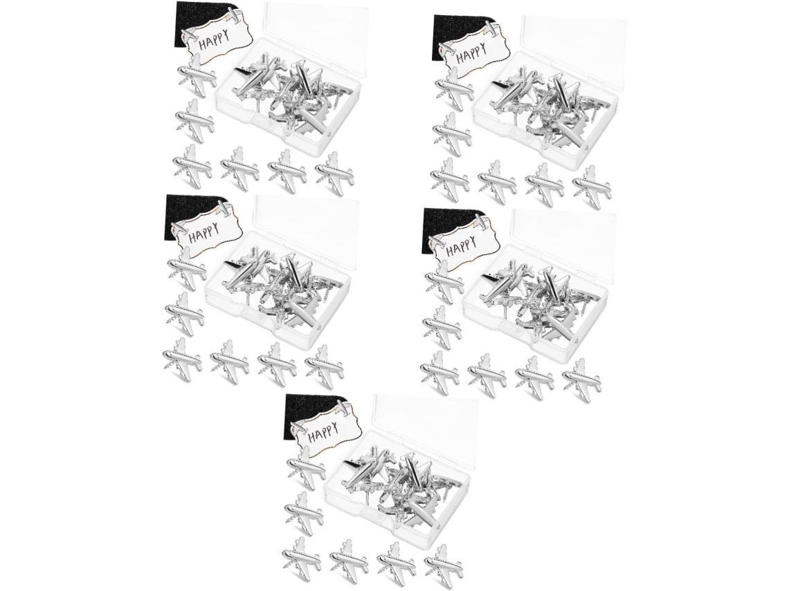 Conjuntos De Alfinetes Avião Metal, Cortiça, Quadro Avisos, Bonitos,