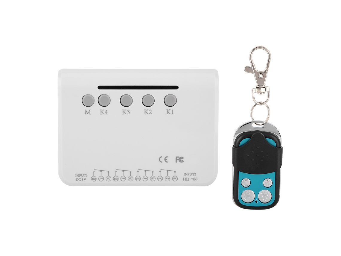 Controle Remoto Wifi Laxiscreed 4 Canais Com Temporizador E Acesso Remoto Para Automação Residencial