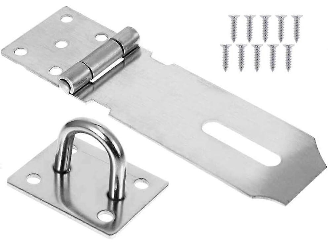 Pestillo de porta de aço inoxidável 304 resistente, com parafusos, para portas, janelas, armários, cabines, cerrojos 4 polegadas | S/MARCA