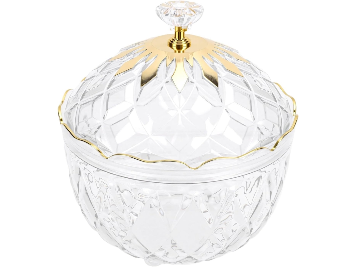 Pote Para Doces Gowenic, Recipiente Para Lanches Com Tampa, Recipiente De Acrílico Transparente Para Armazenamento Em
