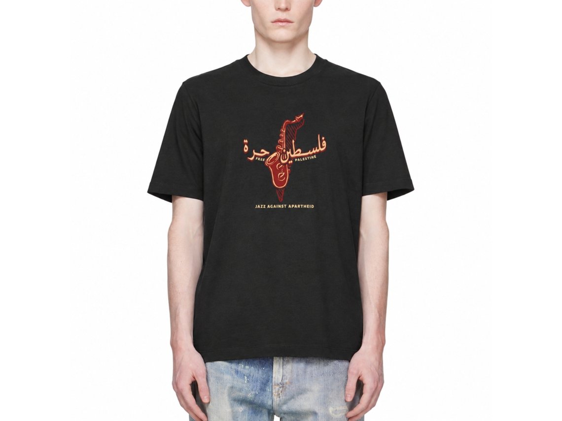 Rockinstone Jazz Against Apartheid Black The Jazz Estate T Shirt Unique Designer Style