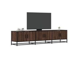 Móvel De Tv 180x35x41 Cm Derivados De Madeira Carvalho Castanho Dkd Home Decor