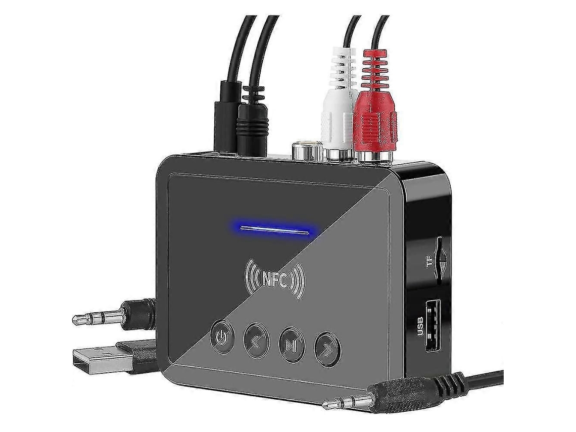 Transmissor e Receptor Bluetooth 5.0 GOKOCO para TV e Fone com FM estéreo e RCA