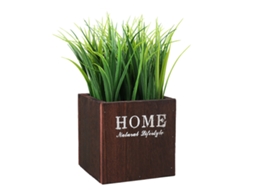 XYVONA Plantas Artificiais De Grama Para Mesa, Plantas Verdes Artificiais Em Vasos Decorativos.