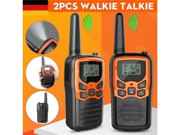 Conjunto de 2 rádios portáteis de 22 canais com alcance de 10 km em EM UHF (400-470 MHz) para comunicação de longa distância. - aquaforge