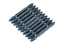 Conjunto 10 Bits De Parafusadeira De Aço S2 Com Cabeça Cruzada Dupla 1/4 Polegada 65mm Ph2