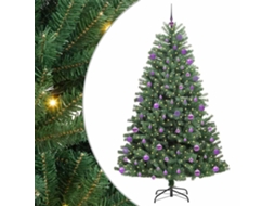 Conjunto 1 Árvore De Natal Artificial Vidaxl Verde Pvc (180 Cm)