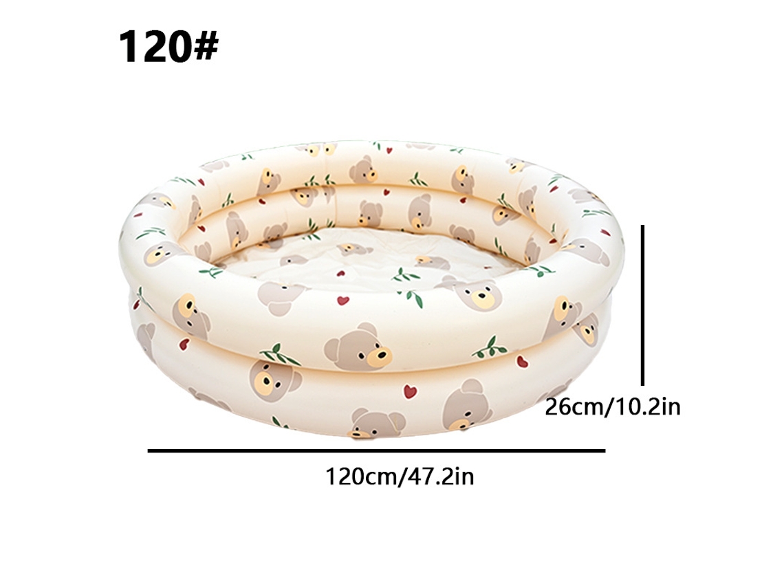 Piscina Inflável Infantil SPQMENT (urso 120x26cm)